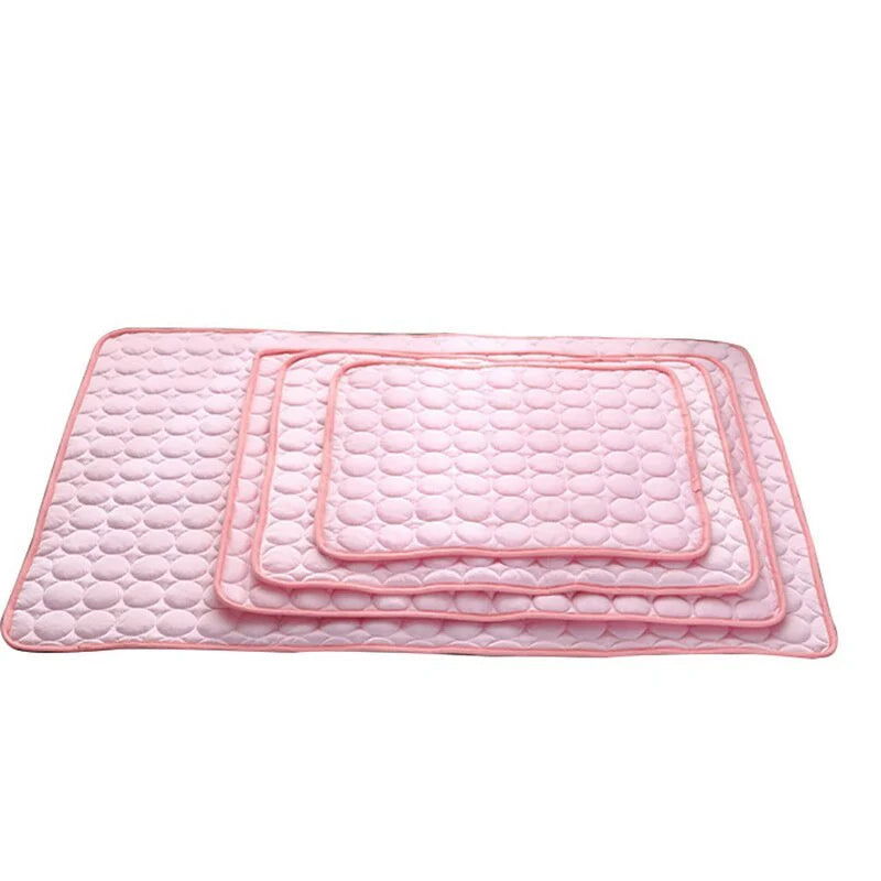 Cooling Ice Silk Pet Pad for Dogs and Cats - Summer Comfort Solution