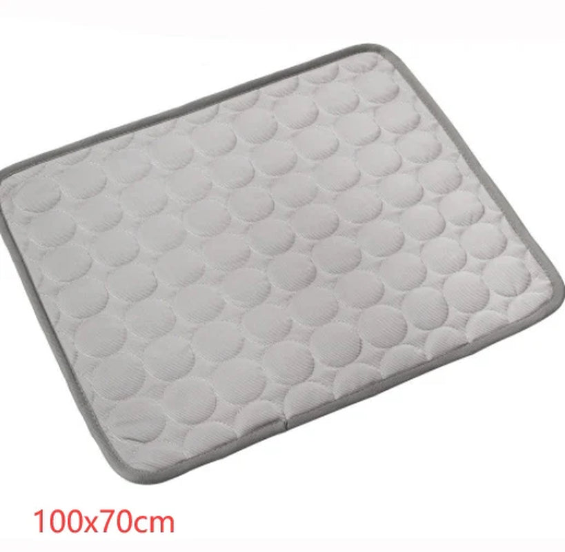 Cooling Ice Silk Pet Pad for Dogs and Cats - Summer Comfort Solution