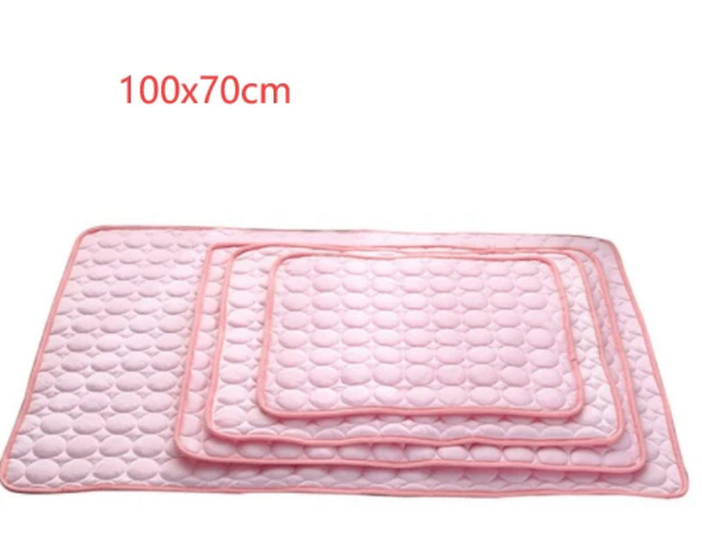 Cooling Ice Silk Pet Pad for Dogs and Cats - Summer Comfort Solution