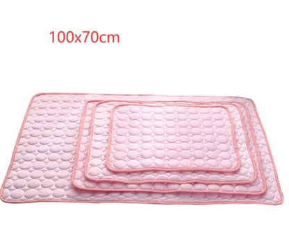 Cooling Ice Silk Pet Pad for Dogs and Cats - Summer Comfort Solution
