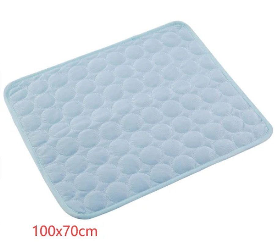Cooling Ice Silk Pet Pad for Dogs and Cats - Summer Comfort Solution