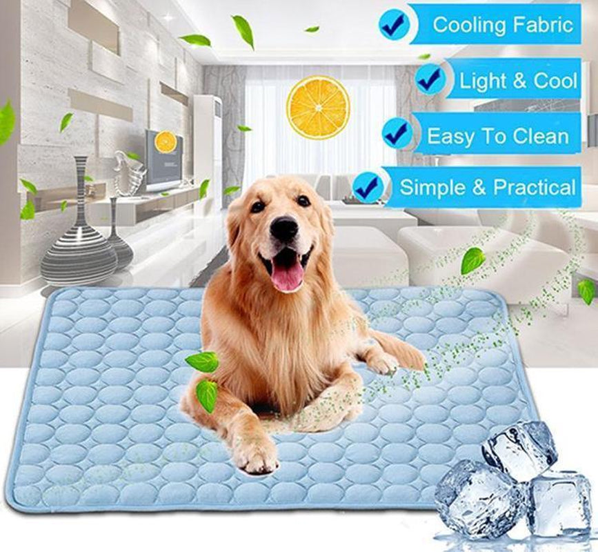 Cooling Ice Silk Pet Pad for Dogs and Cats - Summer Comfort Solution