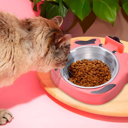 Stainless Steel No-Spill Water Bowl for Pets - 7.5 x 7.4 x 1.7 Inches - Ideal for Dog Crates, Cat Carriers, and Small Animal Cages