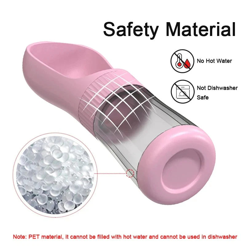 Portable Pet Water Dispenser and Food Container - 2-in-1 Travel Solution for Dogs and Cats