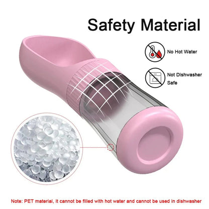 Portable Pet Water Dispenser and Food Container - 2-in-1 Travel Solution for Dogs and Cats